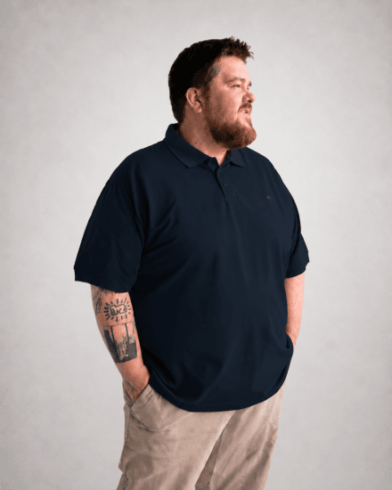 Motley Denim Bratislava Polo Navy - Pólóingek - Galléros Pólók 2XL-8XL - Pólóingek 2XL-8XL
