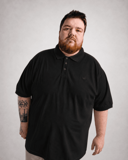 Motley Denim Bratislava Polo Black - Pólóingek - Galléros Pólók 2XL-8XL - Pólóingek 2XL-8XL