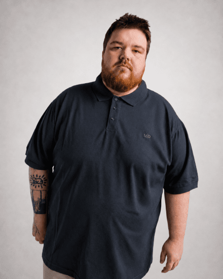 Motley Denim Bratislava Polo Dark Indigo - Pólóingek - Galléros Pólók 2XL-8XL - Pólóingek 2XL-8XL