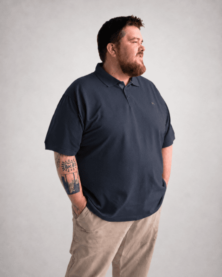 Motley Denim Bratislava Polo Dark Indigo - Pólóingek - Galléros Pólók 2XL-8XL - Pólóingek 2XL-8XL