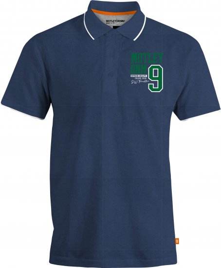 Motley Denim Brighton Polo Dark Indigo - Pólóingek - Galléros Pólók 2XL-8XL - Pólóingek 2XL-8XL