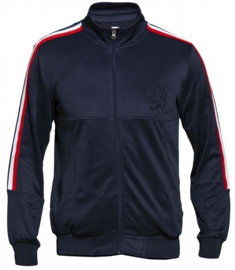 D555 Brookes Couture Zip Up Navy - Pulóverek & kapucnis pulóverek - Pulóverek & Kapucnis pulóver 2XL-12XL