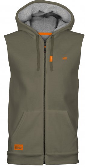 Motley Denim Brussels Sleeveless Hoodie Dark Khaki - Pulóverek & kapucnis pulóverek - Pulóverek & Kapucnis pulóver 2XL-12XL