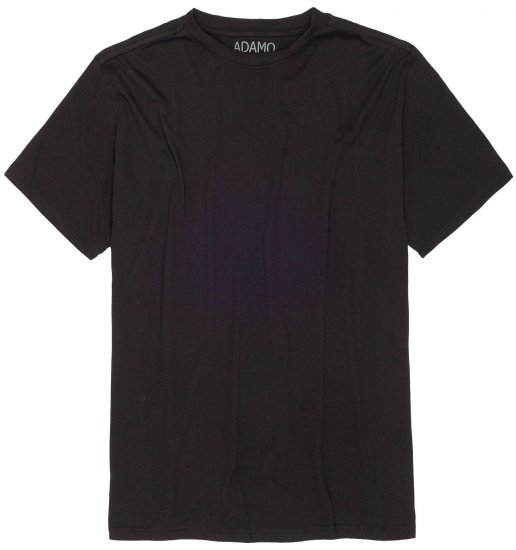 Adamo Bud Regular fit Heavy weight T-shirt Black - Pólók - Nagyméretű pólók - 2XL-14XL