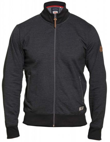 D555 Buxton Full Zip Sweatshirt Black - Pulóverek & kapucnis pulóverek - Pulóverek & Kapucnis pulóver 2XL-12XL