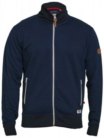 D555 Buxton Full Zip Sweatshirt Navy - Pulóverek & kapucnis pulóverek - Pulóverek & Kapucnis pulóver 2XL-12XL