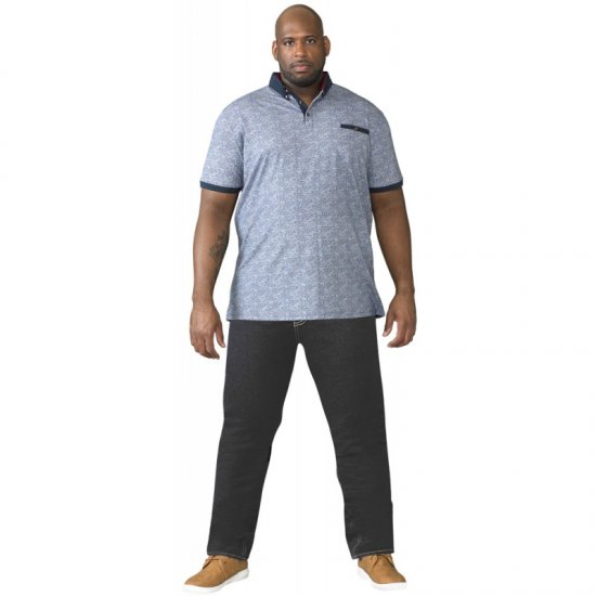 D555 Cedric Tapered Fit Stretch Jeans Indigo TALL SIZES - FÉRFIRUHÁZAT MT-6XLT - TALL-méretek