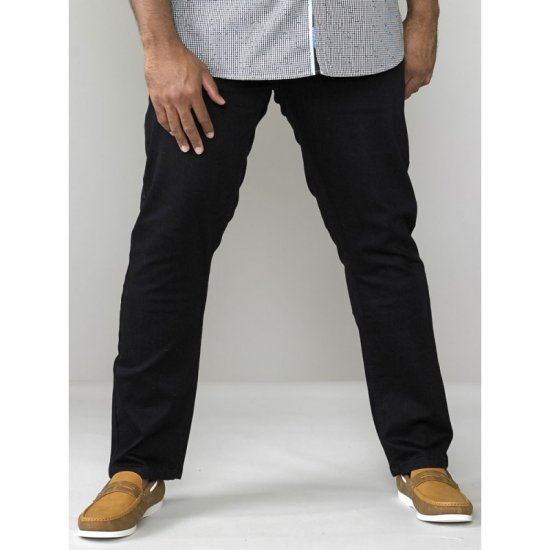 D555 Claude Stretch Jeans Black TALL SIZES - FÉRFIRUHÁZAT MT-6XLT - TALL-méretek