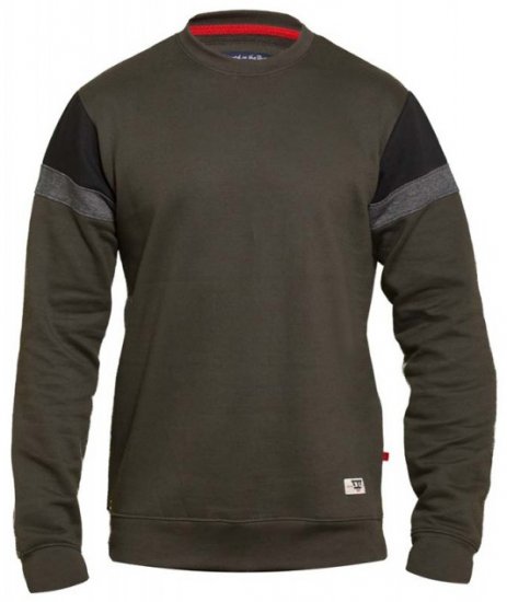 D555 Clermont Sweatshirt Khaki - Pulóverek & kapucnis pulóverek - Pulóverek & Kapucnis pulóver 2XL-12XL