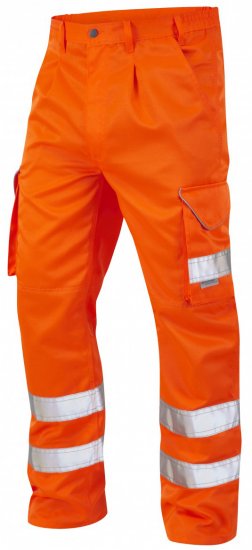 Leo Bideford Cargo Pants Hi-Vis Orange - Munkaruha - Nagyméretű Munkaruha 3XL-6XL