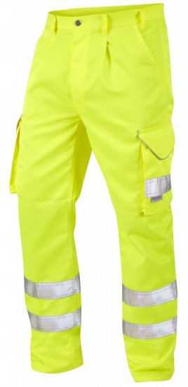 Leo Bideford Cargo Pants Hi-Vis Yellow - Munkaruha - Nagyméretű Munkaruha 3XL-6XL