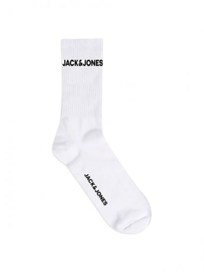 Jack & Jones Basic Logo Teniszzoknik Fehér 5-pack - Alsónemű & strandruhák - Nagyméretű Alsónemű 2XL-8XL