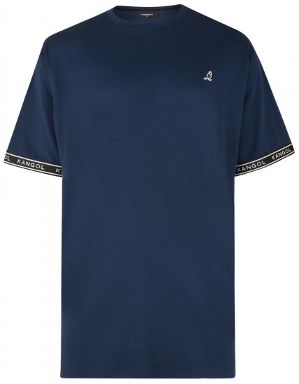 Kangol Descend T-shirt Navy - Pólók - Nagyméretű pólók - 2XL-14XL