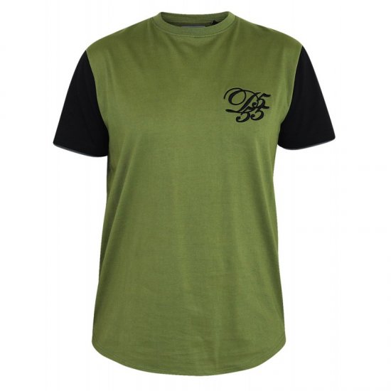 D555 Demarcus Couture T-shirt Khaki - Pólók - Nagyméretű pólók - 2XL-14XL