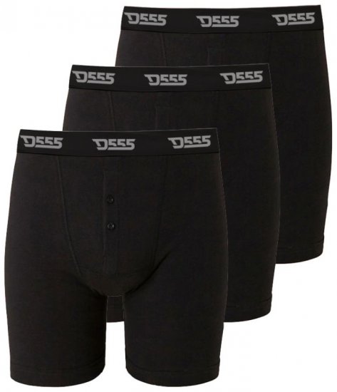 D555 Driver Boxershorts 3-pack Black - Alsónemű & Strandruhák - Nagyméretű Alsónemű 2XL-8XL