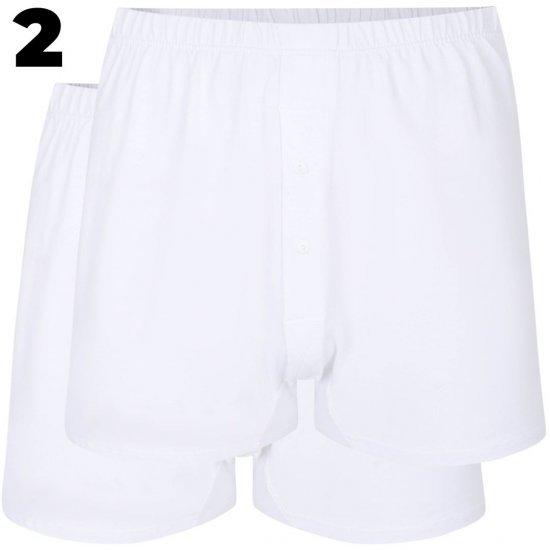 Espionage U001W boxeralsó 2 db-os csomag fehér - Alsónemű & strandruhák - Nagyméretű Alsónemű 2XL-8XL