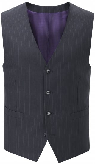 Skopes Darwin Waistcoat Black stripe - Öltönyök - Nagyméretű öltönyök