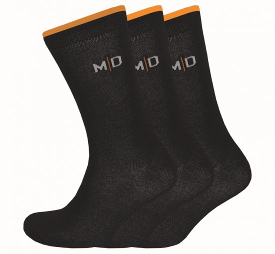 Motley Denim George Socks 3-Pack Black - Alsónemű & strandruhák - Nagyméretű Alsónemű 2XL-8XL