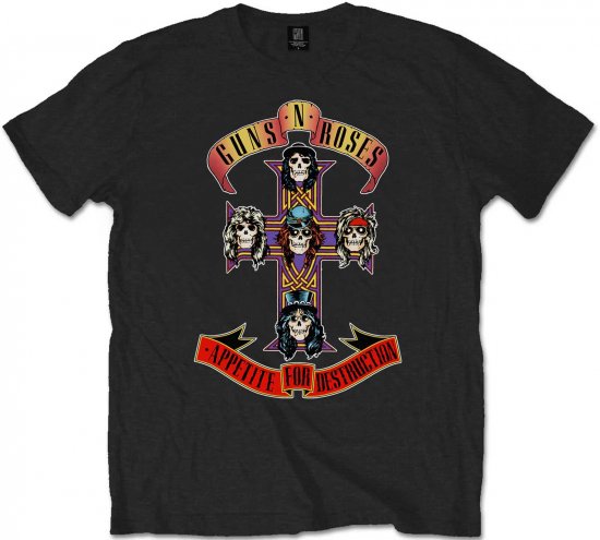 Guns N' Roses Appetite for Destruction T-shirt Black - Pólók - Nagyméretű pólók - 2XL-14XL