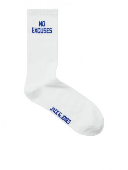 Jack & Jones Power Statements Teniszzoknik Fehér 3-pack - Alsónemű & strandruhák - Nagyméretű Alsónemű 2XL-8XL