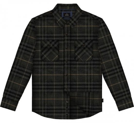 Double Outfitters GS-5233 Flanel ing Fekete/Szürke - Ingek - Ingek 2XL-10XL