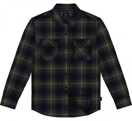 Double Outfitters GS-5233 Flanel ing Olíva/Kék - Ingek - Ingek 2XL-10XL