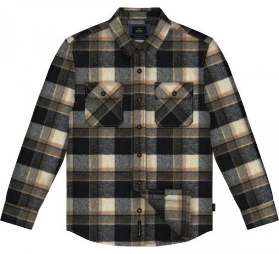 Double Outfitters GS-5233 Flanel ing Tengerészkék/Bézs - Ingek - Ingek 2XL-10XL