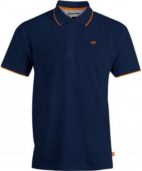 Motley Denim Helsinki Polo Navy - Pólóingek - Galléros Pólók 2XL-8XL - Pólóingek 2XL-8XL