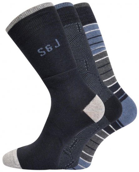 Smith & Jones Hessa 3-pack Socks (46-49) - Alsónemű & strandruhák - Nagyméretű Alsónemű 2XL-8XL