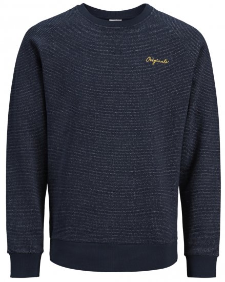 Jack & Jones Hide Sweatshirt Navy - Pulóverek & kapucnis pulóverek - Pulóverek & Kapucnis pulóver 2XL-12XL