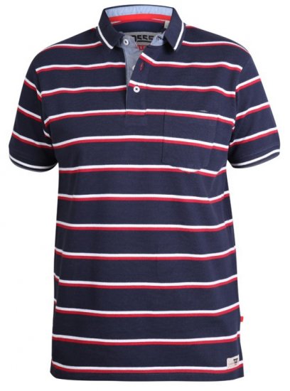 D555 Holmes Polo Navy - Pólóingek - Galléros Pólók 2XL-8XL - Pólóingek 2XL-8XL