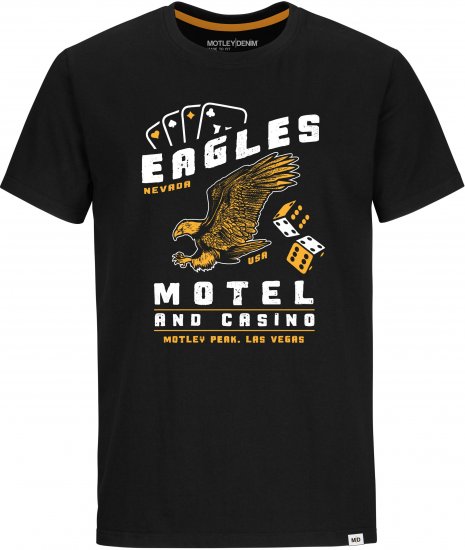 Motley Denim Holt T-Shirt Black - Pólók - Nagyméretű pólók - 2XL-14XL