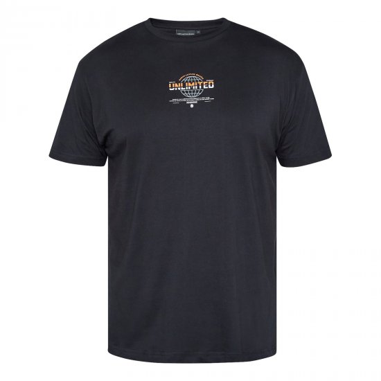 North Latitude T-Shirt With Print Fekete - Pólók - Nagyméretű pólók - 2XL-14XL
