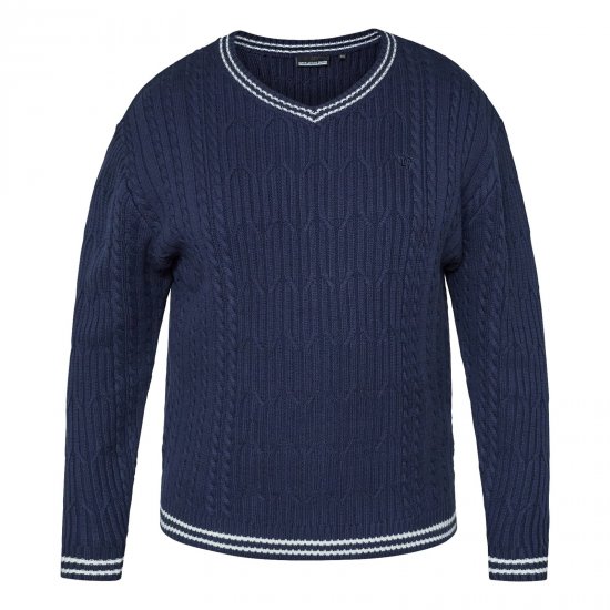 North Latitude V-Neck Knit Tengerészkék - TALL pulóverek - TALL pulóverek és kapucnis felsők
