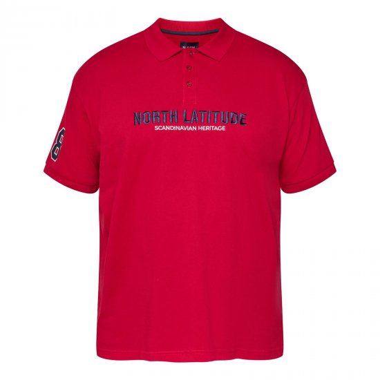 North Latitude Logo Polo Sárga/Narancs - Pólóingek - Galléros Pólók 2XL-8XL - Pólóingek 2XL-8XL
