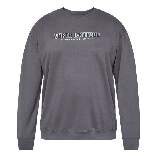 North Latitude Crewneck Sweatshirt Szürke/Antracit - TALL pulóverek - TALL pulóverek és kapucnis felsők