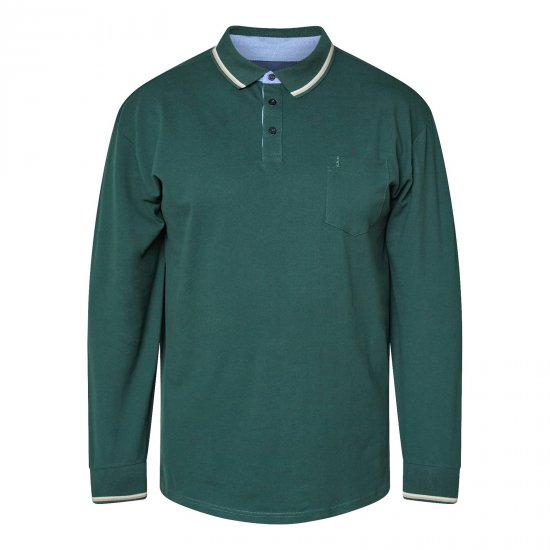 North Latitude Superflex Polo LS Zöld/Khaki - Pólóingek - Galléros Pólók 2XL-8XL - Pólóingek 2XL-8XL