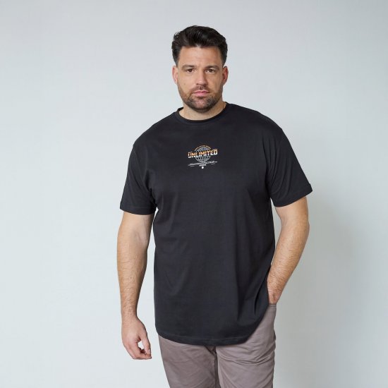 North Latitude T-Shirt With Print Fekete - Pólók - Nagyméretű pólók - 2XL-14XL