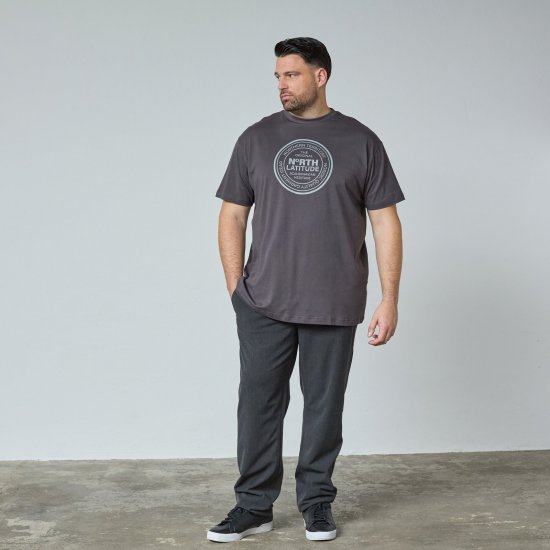North Latitude T-Shirt Szürke/Antracit - TALL pólók - TALL Pólók