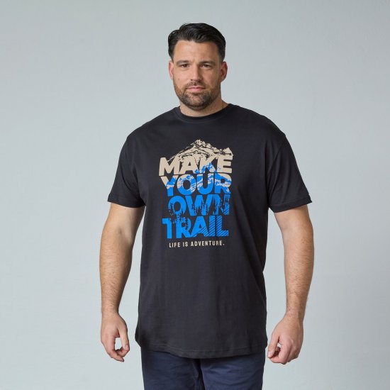 North Latitude Trail T-Shirt Fekete - Pólók - Nagyméretű pólók - 2XL-14XL