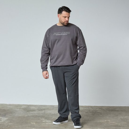 North Latitude Crewneck Sweatshirt Szürke/Antracit - TALL pulóverek - TALL pulóverek és kapucnis felsők