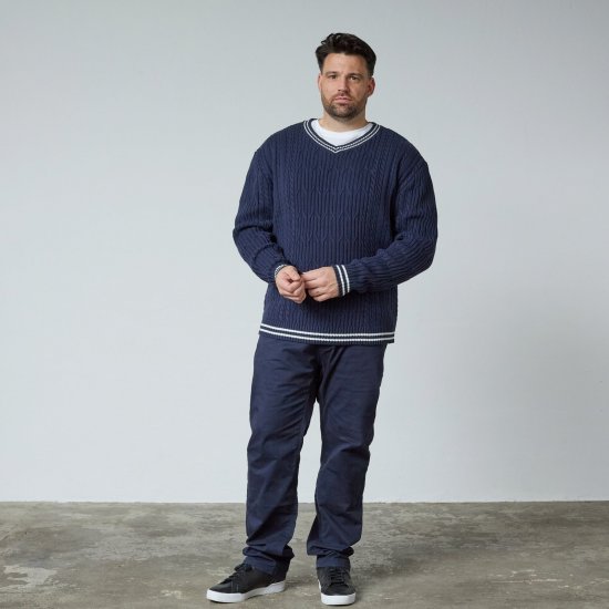 North Latitude V-Neck Knit Tengerészkék - TALL pulóverek - TALL pulóverek és kapucnis felsők