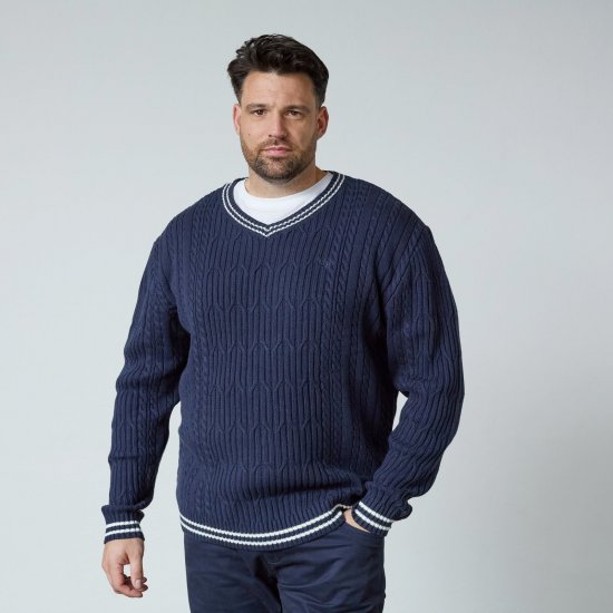 North Latitude V-Neck Knit Tengerészkék - Pulóverek & kapucnis pulóverek - Pulóverek & Kapucnis pulóver 2XL-12XL