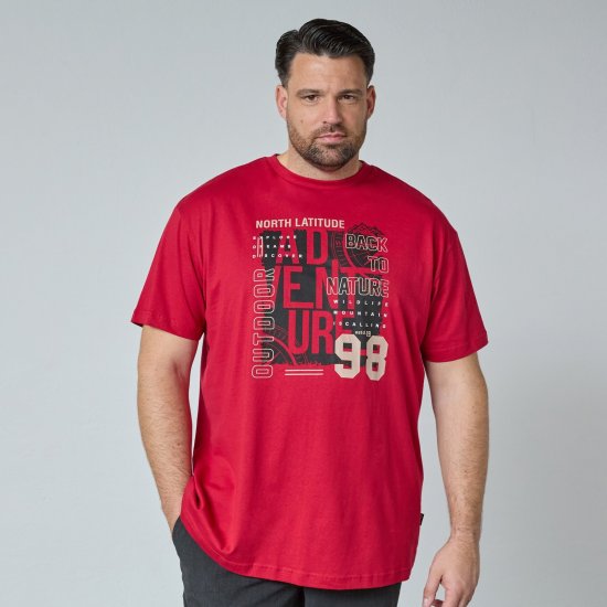 North Latitude Adventure 98 Graphic Tee Sárga/Narancs - Pólók - Nagyméretű pólók - 2XL-14XL