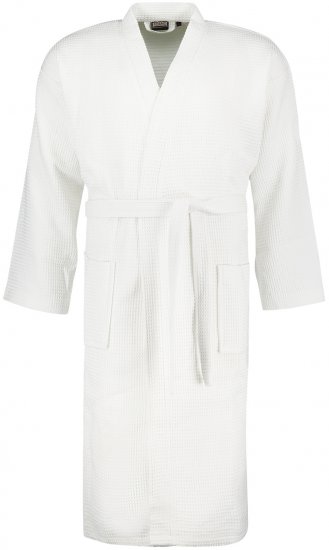 Adamo Jadon Waffelpiqué Bathrobe White - Alsónemű & strandruhák - Nagyméretű Alsónemű 2XL-8XL