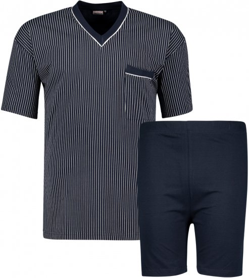 Adamo Gustav Short sleeve Pyjama Charcoal - Alsónemű & strandruhák - Nagyméretű Alsónemű 2XL-8XL