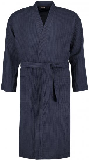 Adamo Jadon Waffelpiqué Bathrobe Navy - Alsónemű & strandruhák - Nagyméretű Alsónemű 2XL-8XL