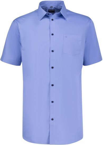 Adamo Warren Comfort Fit Short Sleeve Shirt Medium Blue - Ingek - Ingek 2XL-10XL
