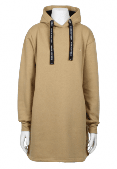 Nora Mikken KRISTINA Long Hoodie Camel - Pulóverek & kapucnis pulóverek - 