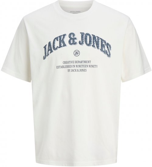 Jack & Jones Denver Graphic T-Shirt Beige - Pólók - Nagyméretű pólók - 2XL-14XL